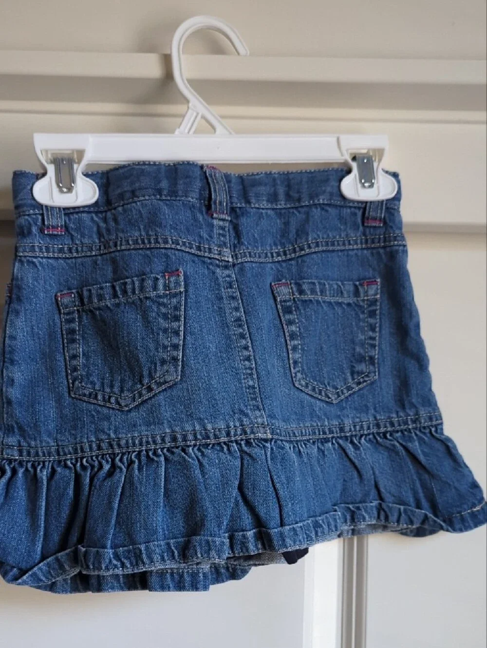 Gymboree Blue Denim Skirt with Navy Lining